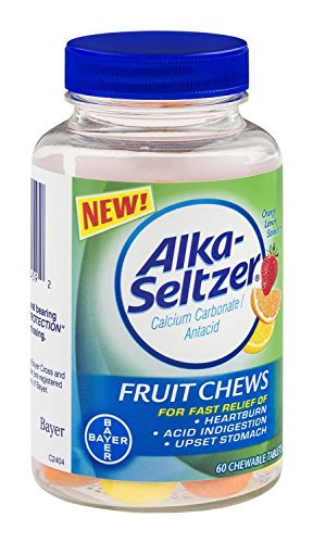 Alka-Seltzer Antacid Fruit Chew Tablets 60Caps 3 Frascos