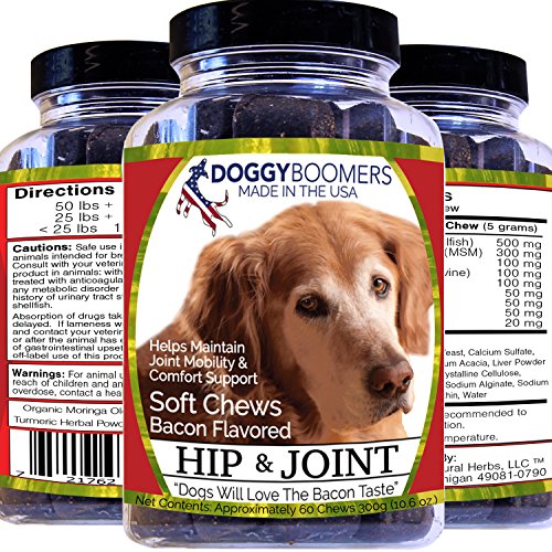 Hip Doggy Boomers y suave conjunto mastica "MADE in USA" para la cadera sana y apoyo conjunto