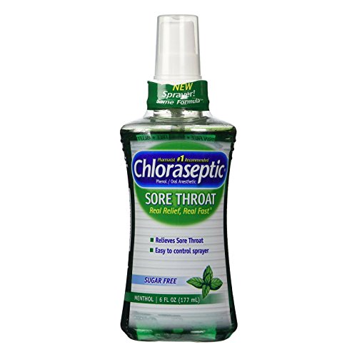 Dolor de garganta de Chloraseptic aerosol-mentol-6 oz.