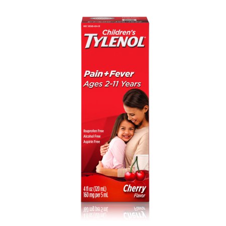TYLENOL ® suspensión oral de los niños reductor de la fiebre y Analgésico cereza 4 fl oz