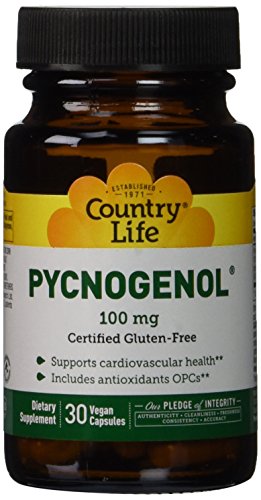 Pycnogenol de la vida del país--100 mg - 30 cápsulas vegetarianas