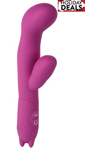 Bombex grande impermeable tipo silicona conejo vibrador - función 10 G-spot Vibe - de gran alcance y bastante vibración, púrpura