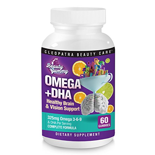 Omega-3-6-9 + DHA Gummy masticables suplemento esencial gomitas