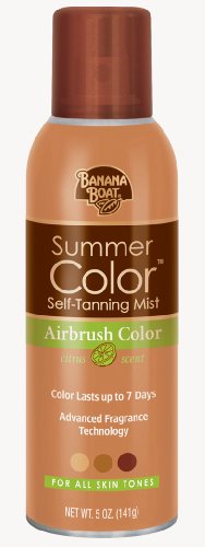 Banana Boat autobronceadora Spray - aerógrafo Color de verano para todos los tonos de piel, cítricos frescos - 5 onzas (paquete de 3)