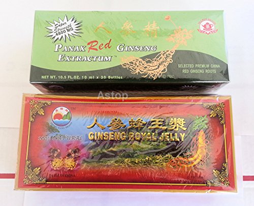 Combo de Red Panax Ginseng Extractum &amp; Ginseng Royal Jelly suplemento alimenticio... Todo Natural... Parada