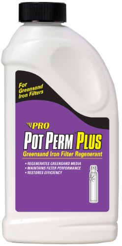 Maceta de Perm y KP02N Greensand hierro filtro regenerante, 28oz (1,75 libras)