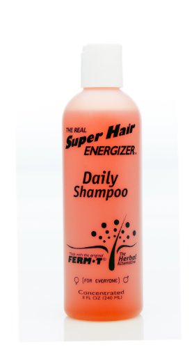 Natural champú del cuidado de pelo por pelo Super Energizer, enriquecido con aceite de Jojoba champú para promover nuevo crecimiento del pelo sano y evitar el adelgazamiento del cabello, de 8 onzas por botella