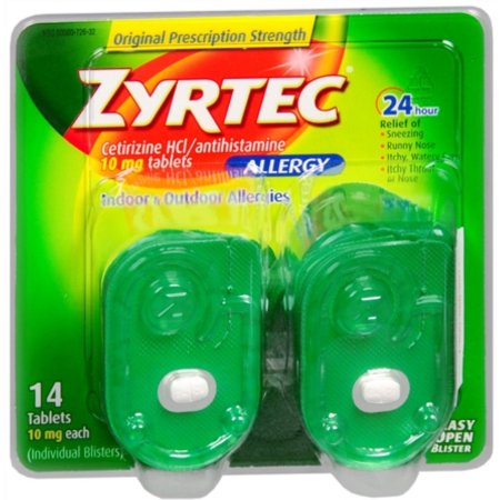 Zyrtec Allergy 10 mg comprimidos Blister 14 comprimidos (paquete de 6)