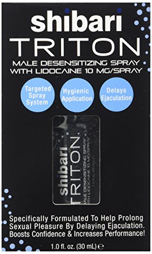 Spray desensibilizante Shibari Triton Spray hombres con fuerza máxima lidocaína intimidad prolongada estimulante