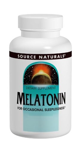Fuente de productos naturales de melatonina 2.5 mg, menta, 240 tabletas