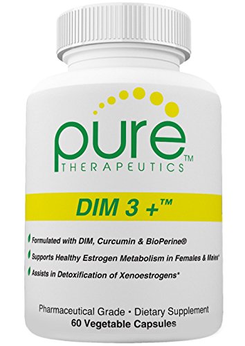 DIM 3 + 60 vegetales cápsulas (suministro de 2 meses) | Representa un enfoque tridimensional para apoyar el metabolismo saludable del estrógeno | Fórmula de fuerza extra - ahora cada cápsula contiene 200 mg de DIM (diindolilmetano), 250 mg de curcumina (d