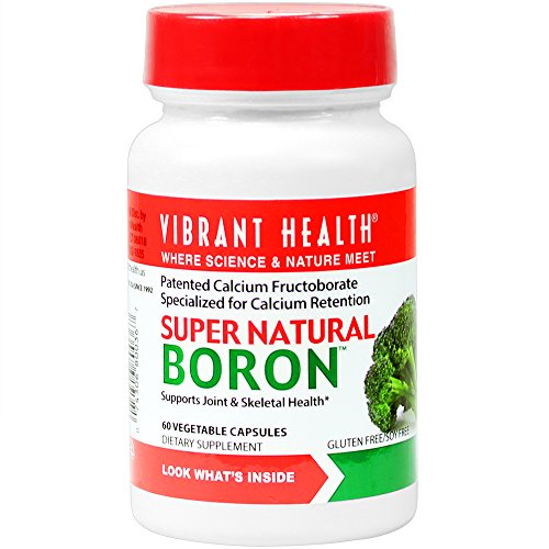 Salud vibrante - Super boro Natural - ayuda a maximizar el calcio absorción y balance de las hormonas, cuenta 60 (FFP)