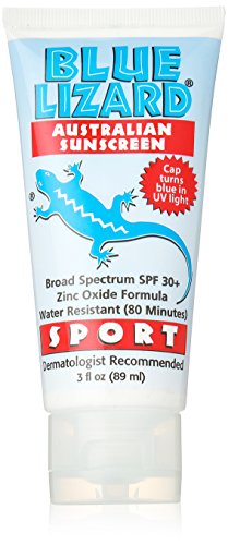 Azul lagarto australiano Sunscreen SPF 30 + deporte, 3 onzas