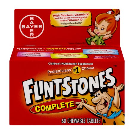 Flintstones multivitamina completa del suplemento infantil tabletas masticables - 60 CT