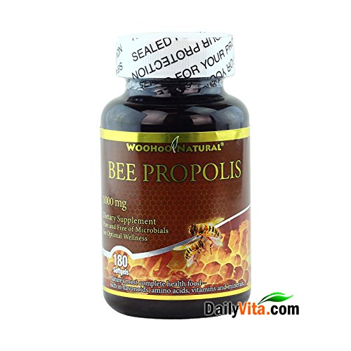 Propóleos de abeja Natural Woohoo 5 en 1 500 Mg - 180 cápsulas