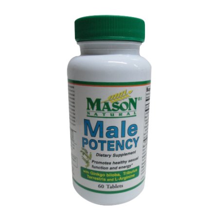 Mason Natural Potencia Masculina tabletas de suplementos alimenticios para la salud sexual - 60 Ea