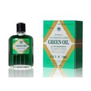 Aceite verde analgésico tópico - loción alivio externo - botella de 10 ml