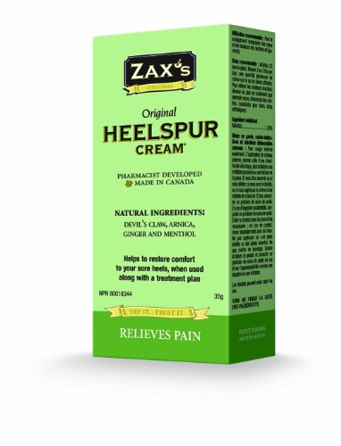 Crema de Heelspur Original de ZAX - Top venta de crema de pies dolor: aliviar dolor inflamación y ahora desde: Fascitis Plantar, talón Spurs, calambres, lesiones de Aquiles y Neuroma de Morton. No congelar o adormecer. Farmacéutico se convirtió. Ingredien