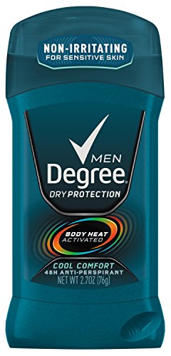 Degree Men antitranspirante y desodorante, Cool Comfort 2,7 onzas (paquete de 6)