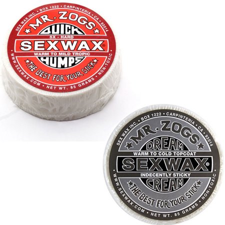 Sex Wax RÁPIDA CHEPAS SURF WAX Pack de 2 5 veces y crema SUEÑO PLATINUM