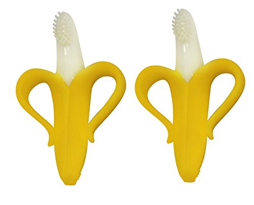 Baby Banana cepillo de dientes con mangos, 2 cuenta