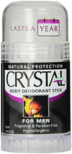 Cuerpo cristalino del desodorisante para hombres, perfume, onza 4,25