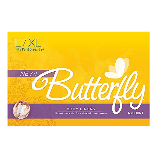 Cojines mariposa ® / trazadores de líneas del cuerpo del intestino si hay fugas - L/XL 48 cuenta mujer