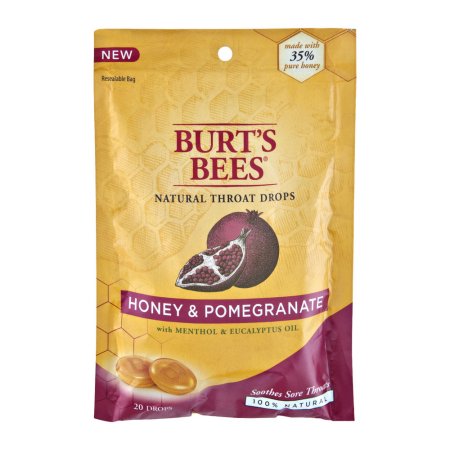 Burt's Bees Miel y granada natural gotas para la garganta - 20 CT