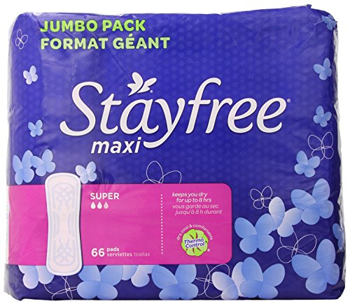 Stayfree Maxi pastillas a Super, cuenta 66