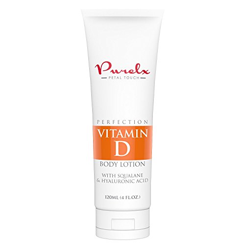 Antiedad vitamina D crema corporal con vitamina D3, escualano y vitamina D3 de ácido hialurónico - vitamina D3 crema - loción del cuerpo (4 fl. Oz.)