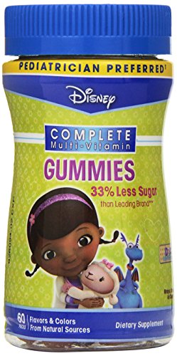 Disney Doc McStuffins Complete multi-vitamina gomitas, cuenta 60