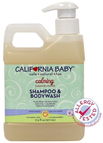 Bebé de California calmante champú y Body Wash - lavanda francesa - oz 17,5