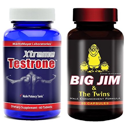 Xtreme Testrone Male Enhancement testosterona Booster y Big Jim y la fórmula gemelos L Enhancement Arginina Male