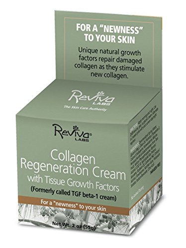 Reviva Labs regeneración colágeno crema con factores de crecimiento de tejido, 2 oz