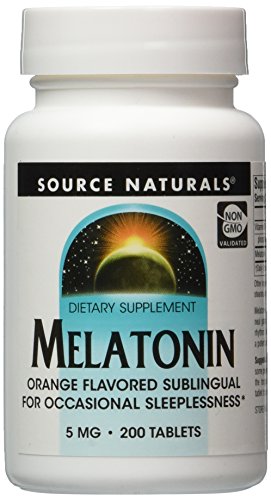 Source Naturals melatonina 5mg, naranja, 200 comprimidos