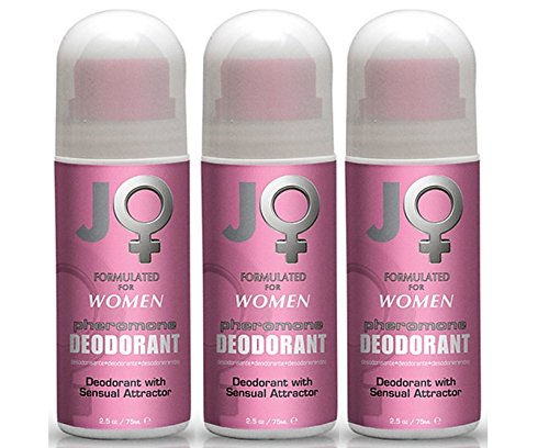 Sistema Jo Pheromone Sensual Roll on desodorante para mujeres - hombres: tamaño de 2.5 Oz (paquete de 3)