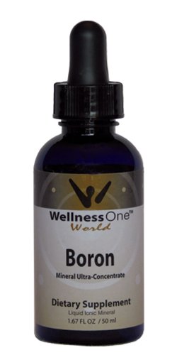 Boro - Premium Mineral iónico líquido (100 días 1mg por porción de gota 10) 50 ml botella