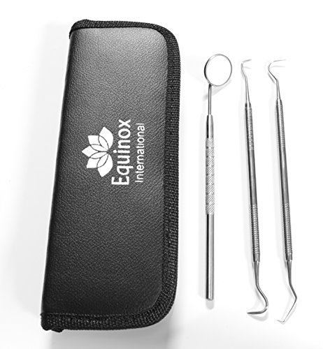 #1 Kit de higiene Dental - incluye espejo de boca de palillo Dental, instrumento raspador/escala Tarter - dentista profesional grado quirúrgico aprobado herramientas