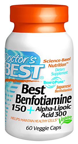 Del doctor mejor Benfotiamine 150 Plus alfa-lipoico 300 Mg ácido Vegeratian cápsulas, cuenta 60