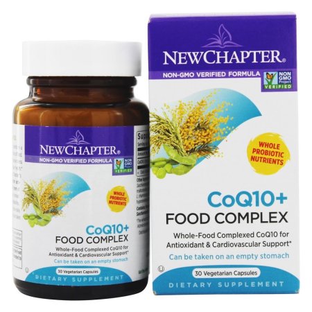 New Chapter - Complejo CoQ10 + Alimentación - 30 cápsulas vegetales