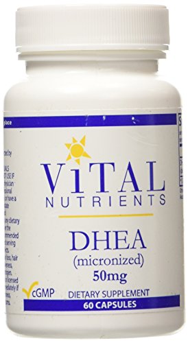Suplemento de DHEA de nutrientes vitales, 50 mg, 60 Count