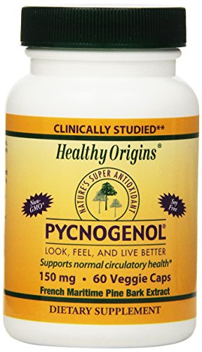 Verduras saludables Orgins Pycnogenol cápsulas, 150 mg, 60 Count