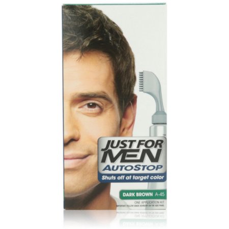 Just For Men AutoStop Color de pelo oscuro Brown A-45 1 Cada (Pack de 4)