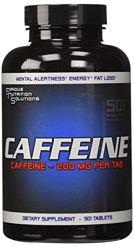 Nutrición grave solución tabletas de cafeína, cuenta 501