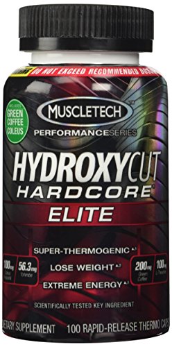 Hydroxycut Hardcore Elite-Svetol grano de café verde extracto fórmula, ct 100, paquete de tres