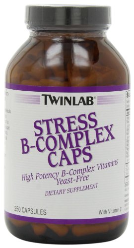 Caps de Twinlab estrés complejo B con vitamina C, cápsulas de 250