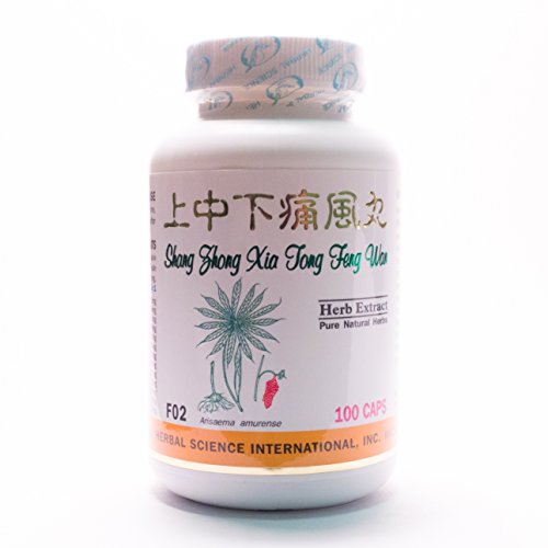 Todo propósito común alivio suplemento dietético 500mg 100 cápsulas (Shang Zhong Xia Tong Feng Wan) 100% hierbas naturales