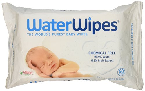 WaterWipes toallitas de bebé, cuenta 60 (paquete de 2) por DermaH2O