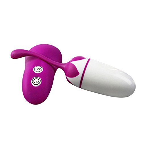 Mando a distancia inalámbrico Mini bala Fanxy(TM) vibrando amor huevo salto huevo 20 velocidades vibrador inalámbrico estimulador punto G orgasmo vibrador Finger Vibe masajeador Personal vibración bala productos adultos juguetes sexuales para mujer (púrpu