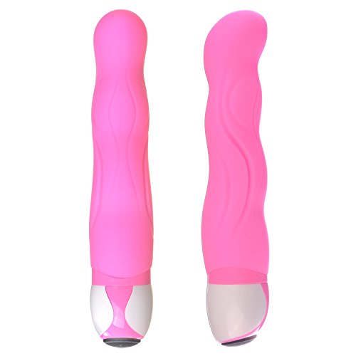 Adán Rey Kong 8 caballero silicona vibrador portátil eléctrico masajeadores impermeable 7 velocidades sexo juguetes consoladores de regalo estimulador Sexual femenino sexo juguetes Av vibradores para Women(Pink)